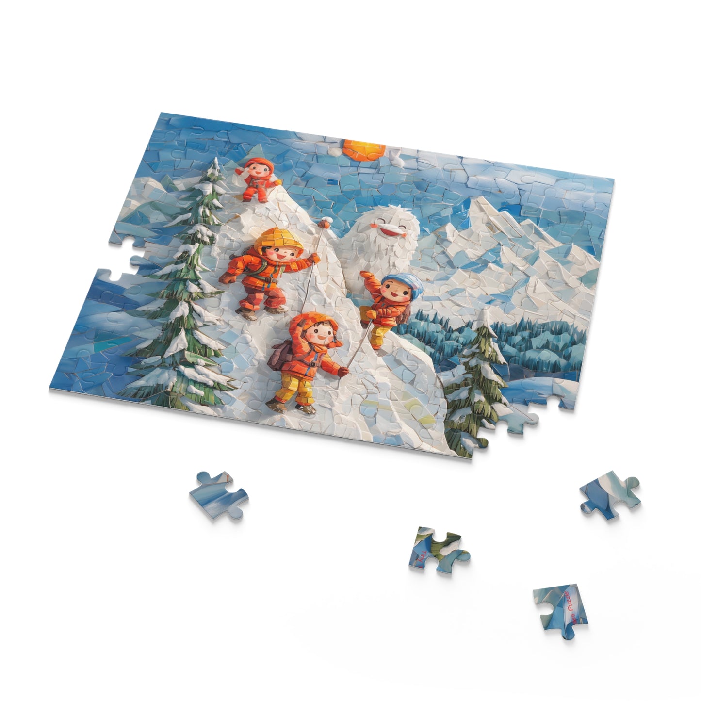 Yeti Helps On The Alps Puzzle (120, 252, 500-Piece)