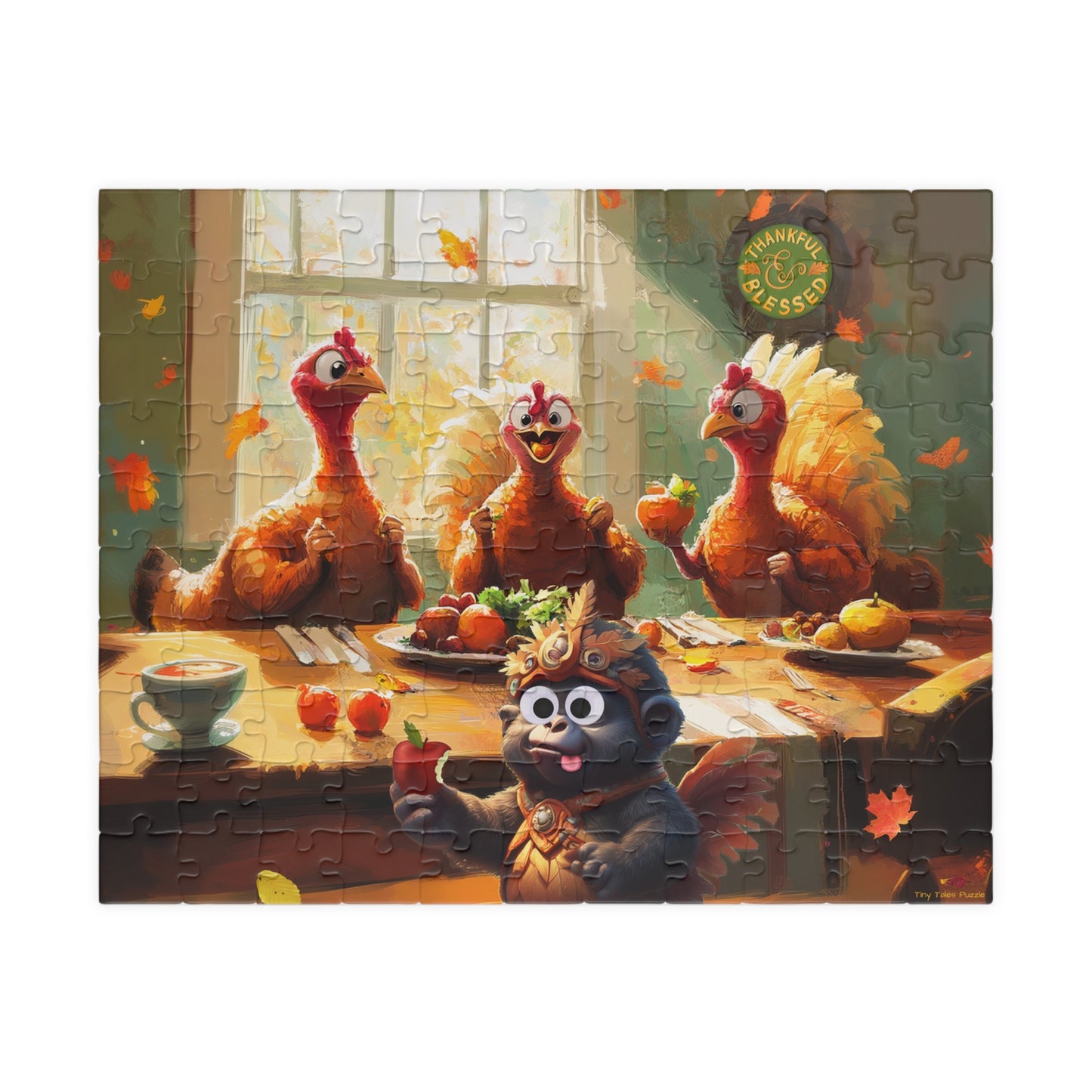 Georgie's Thanksgiving - Turkey Feast Puzzle (110, 252, 520, 1014-piece)