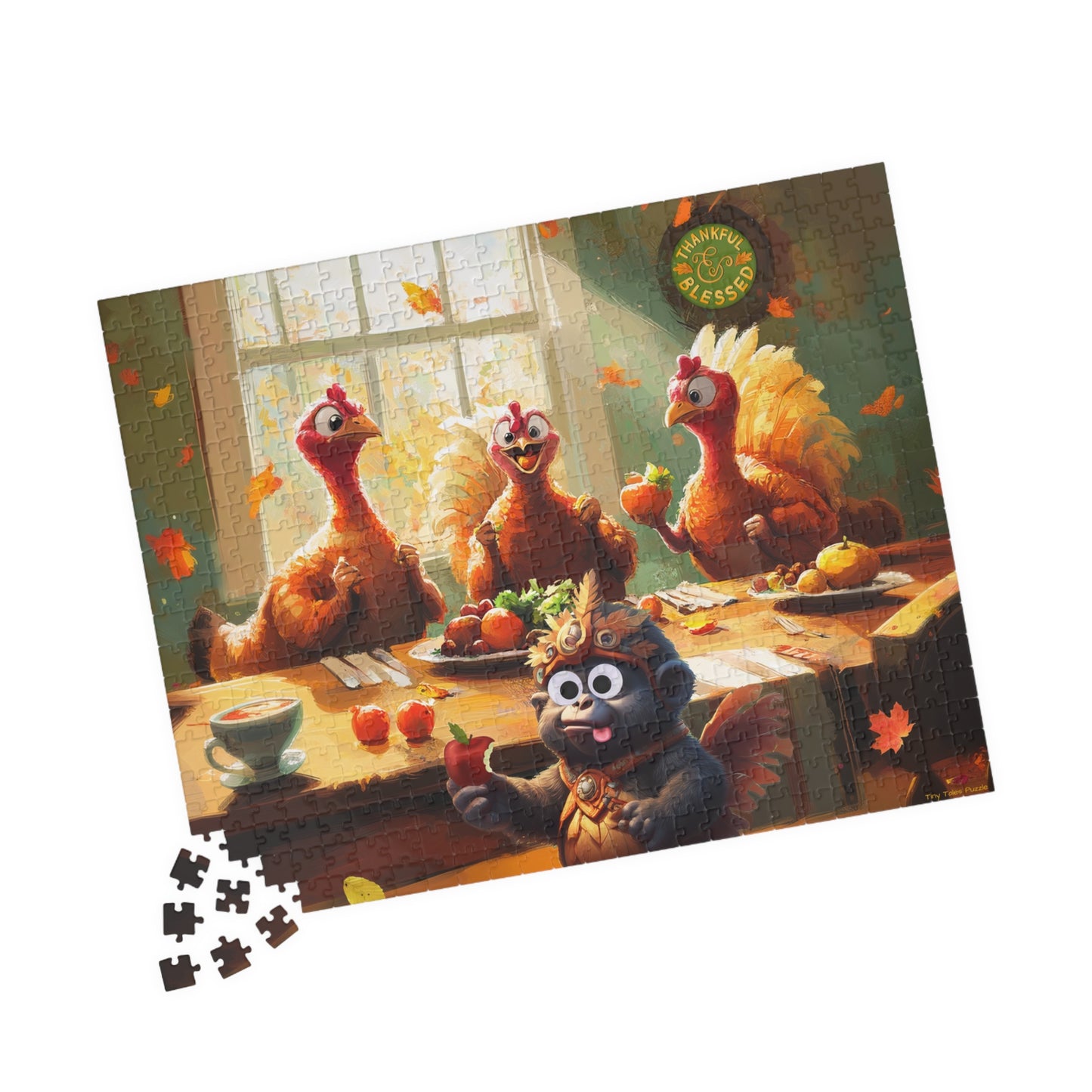 Georgie's Thanksgiving - Turkey Feast Puzzle (110, 252, 520, 1014-piece)