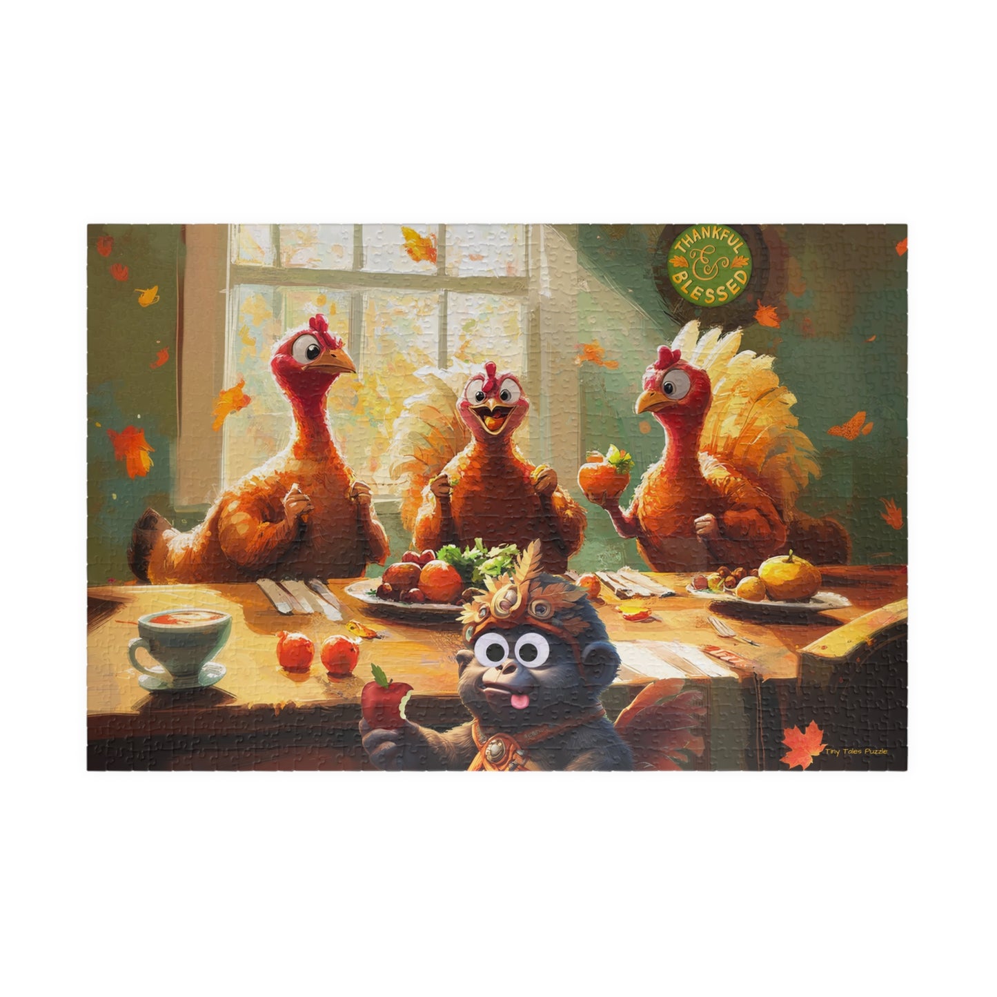 Georgie's Thanksgiving - Turkey Feast Puzzle (110, 252, 520, 1014-piece)