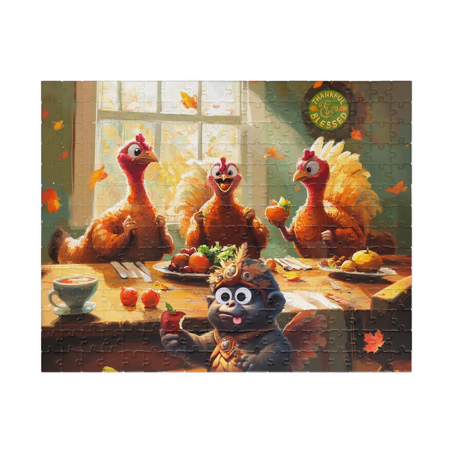 Georgie's Thanksgiving - Turkey Feast Puzzle (110, 252, 520, 1014-piece)