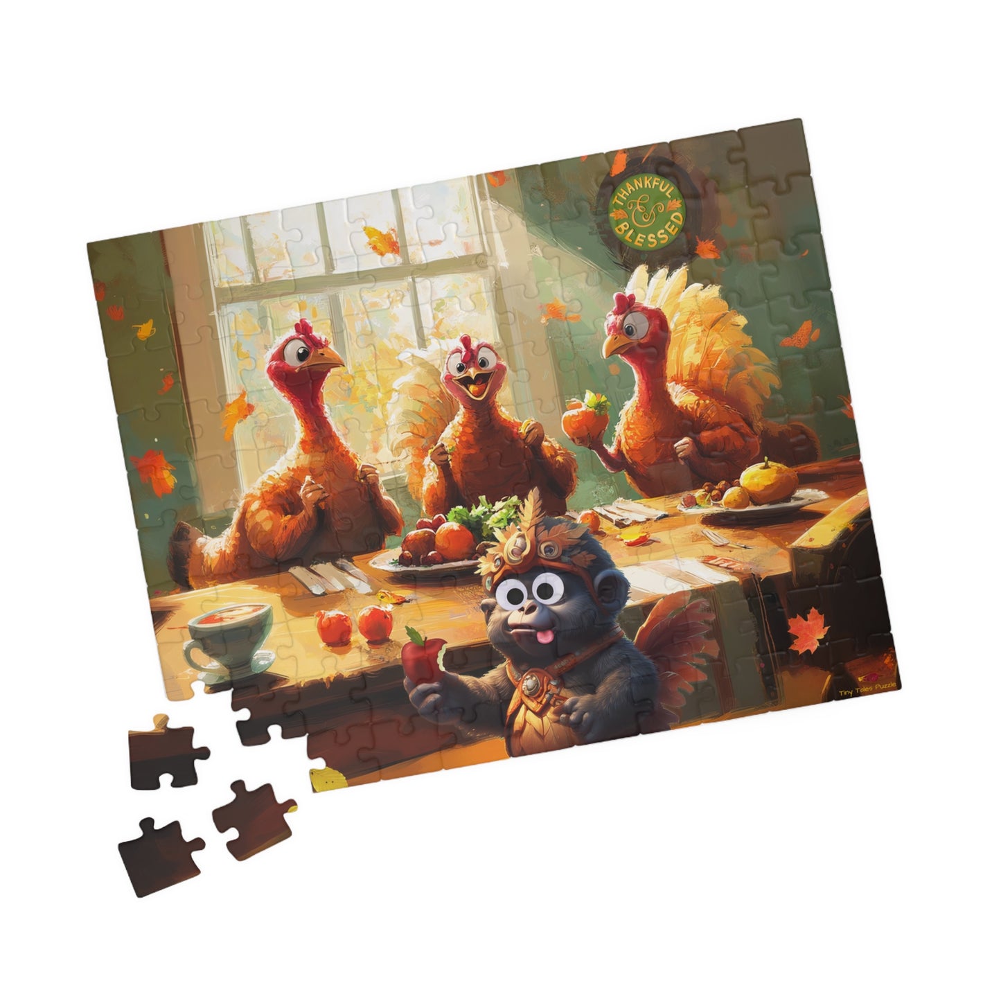 Georgie's Thanksgiving - Turkey Feast Puzzle (110, 252, 520, 1014-piece)