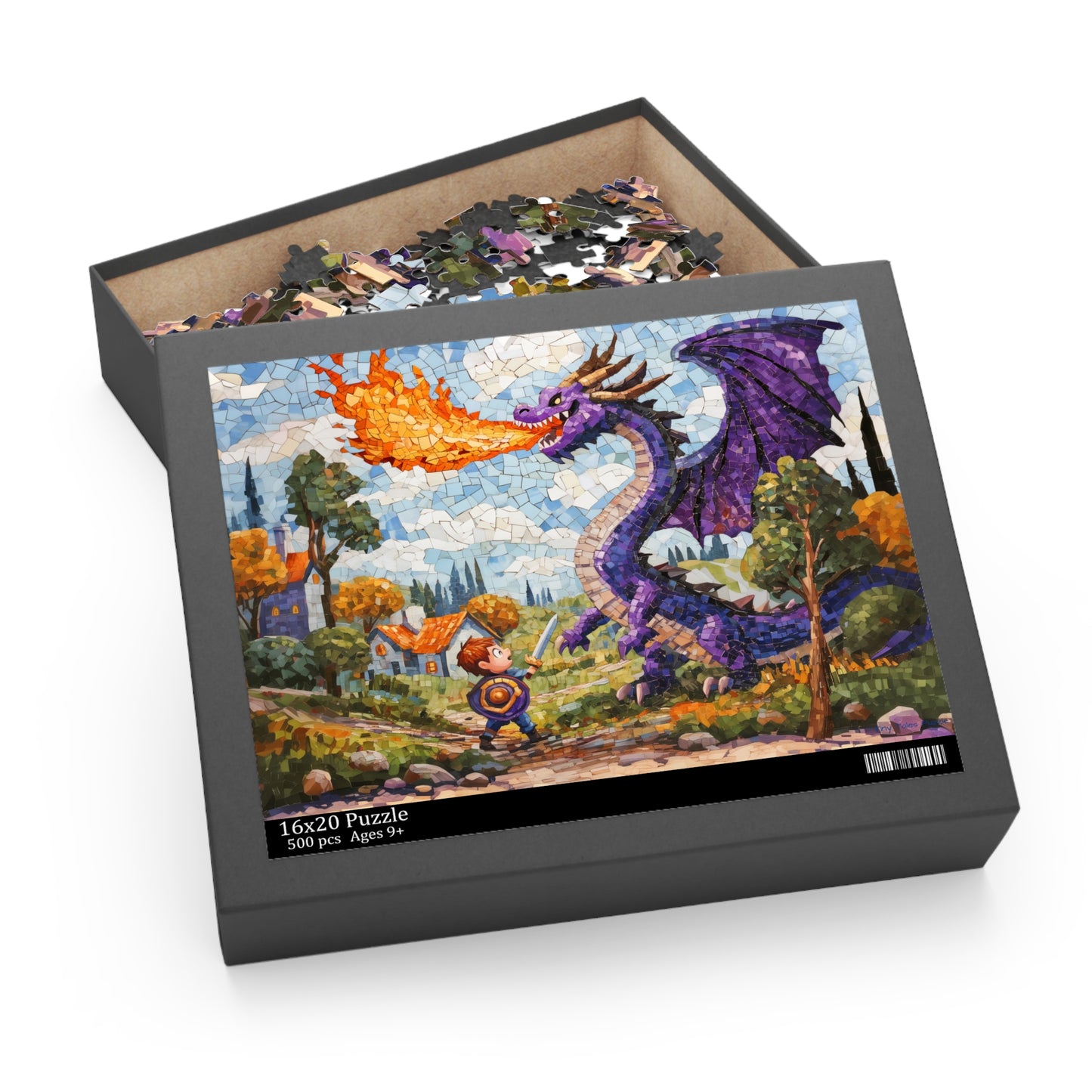 Arthur And The Dragon Puzzle - (120, 252, 500-Piece) Boy vs. Dragon