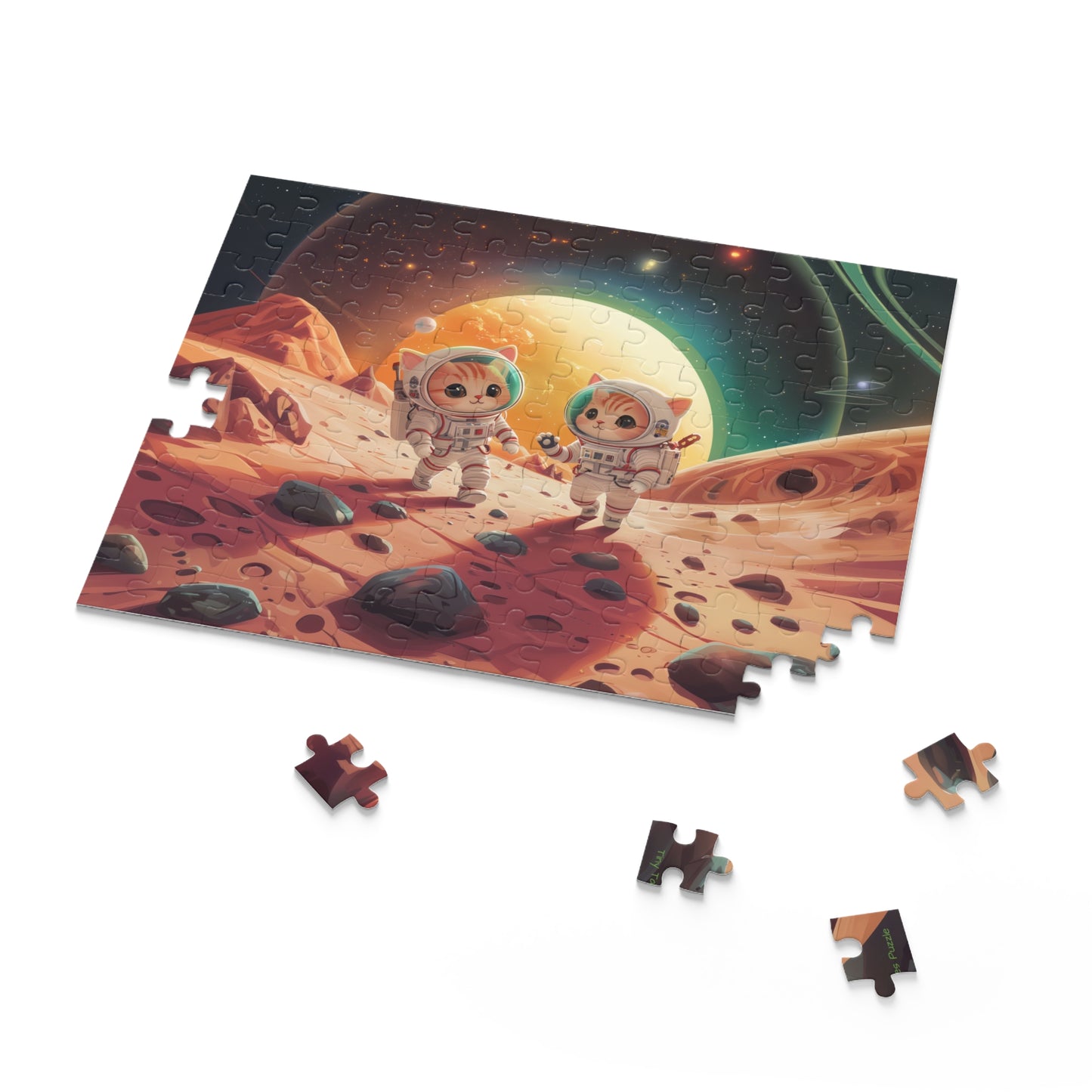 Cats In Space Puzzle (120, 252, 500-Piece)