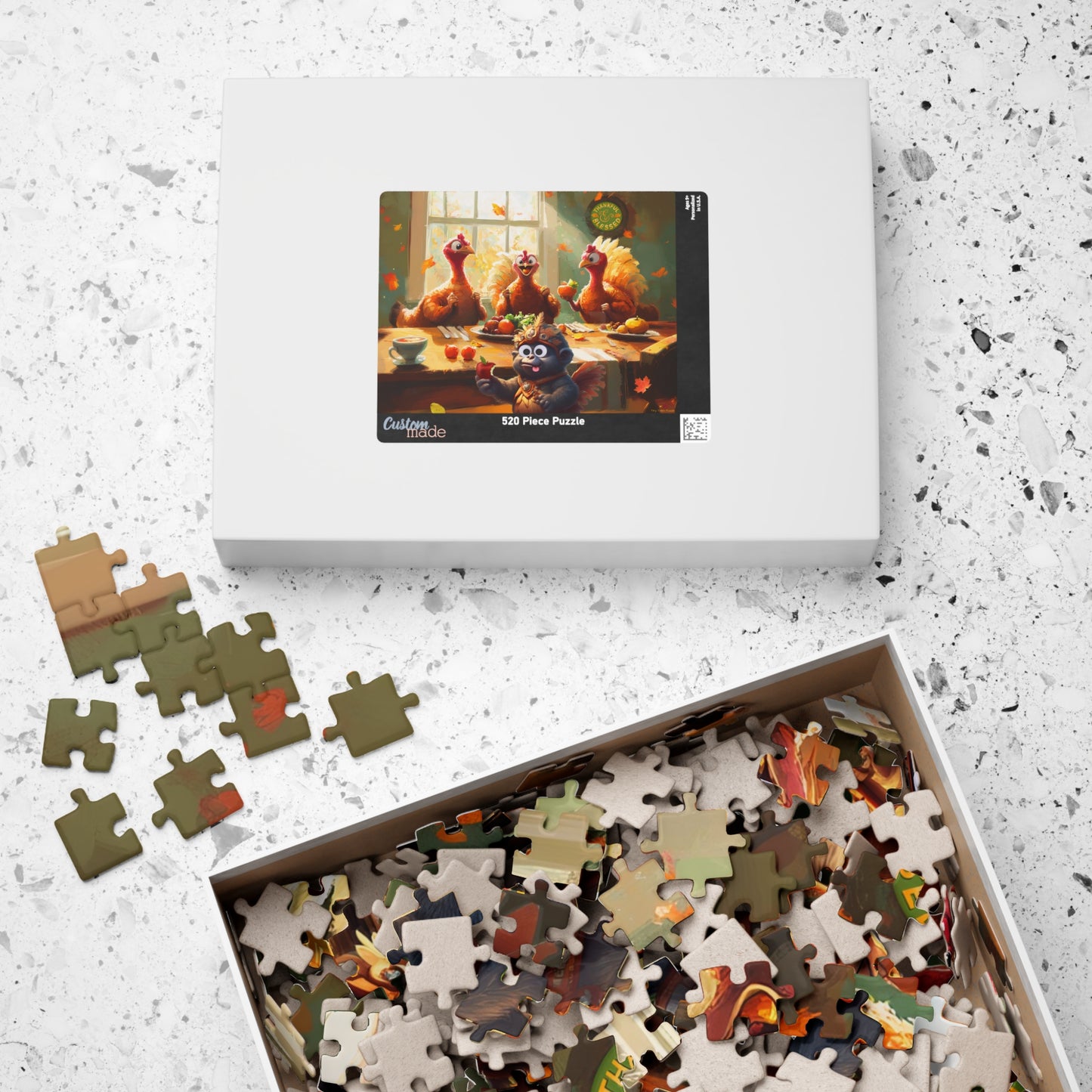 Georgie's Thanksgiving - Turkey Feast Puzzle (110, 252, 520, 1014-piece)