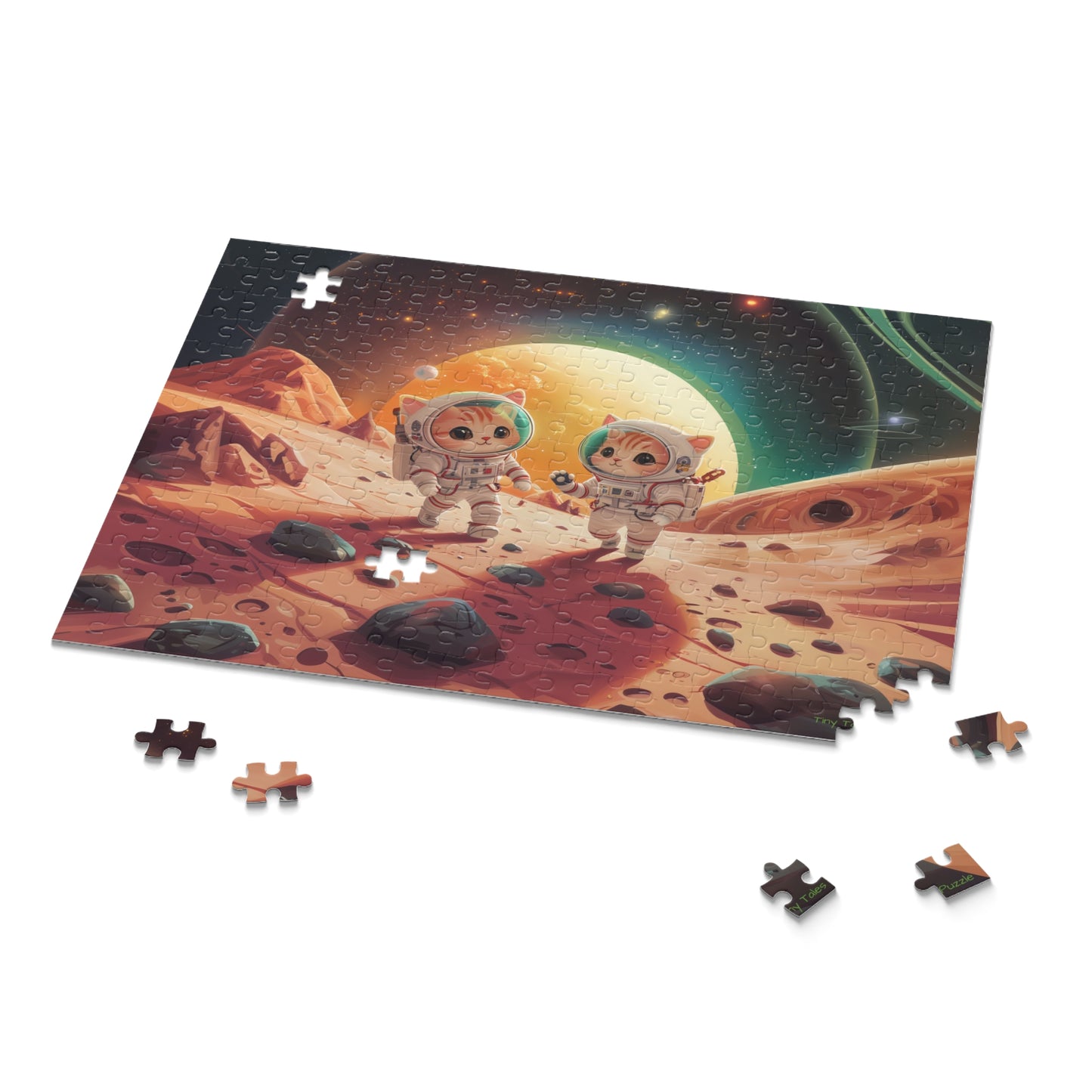 Cats In Space Puzzle (120, 252, 500-Piece)