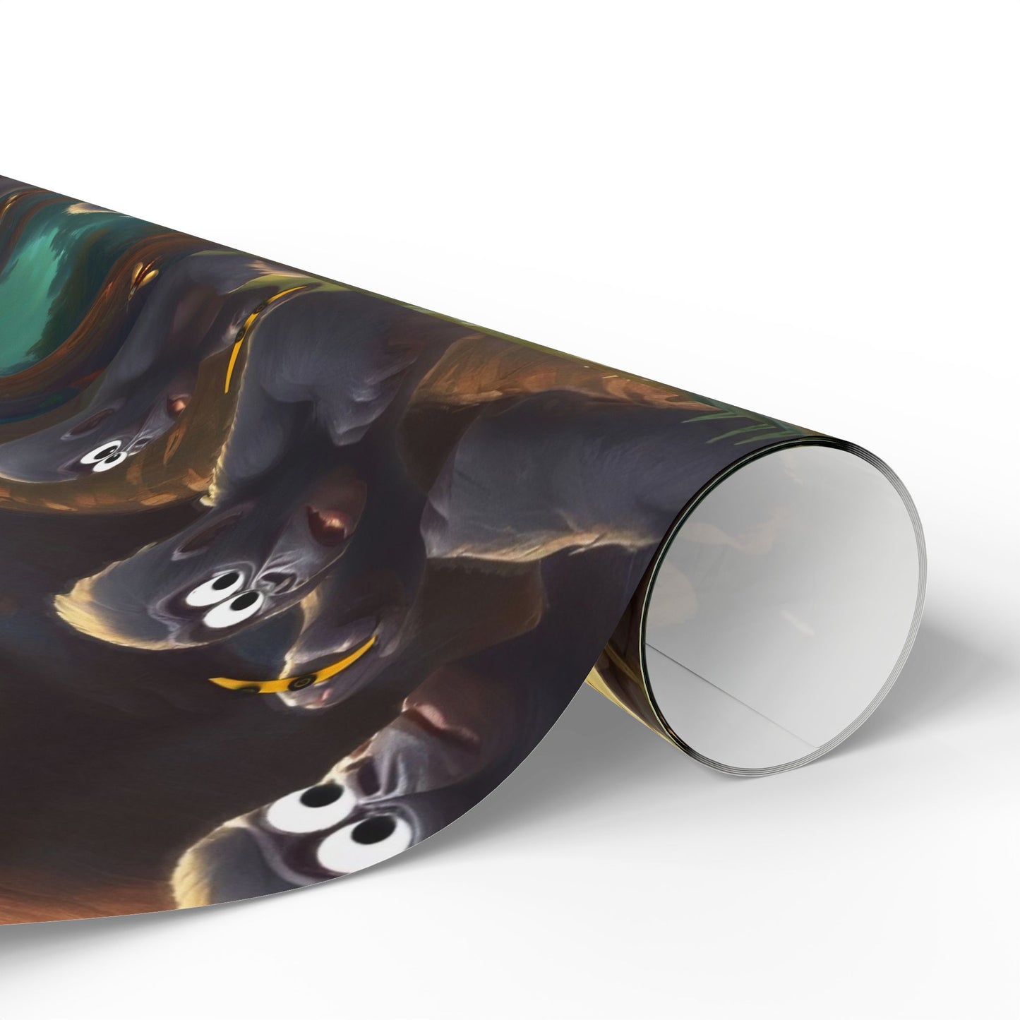 Georgie's Night Adventure Wrapping Paper - Gorilla Themed