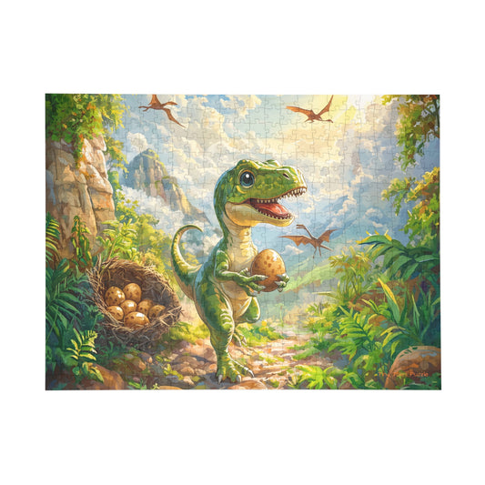 T-Rex Egg Hunt Puzzle (96, 252, 500, 1000-Piece)