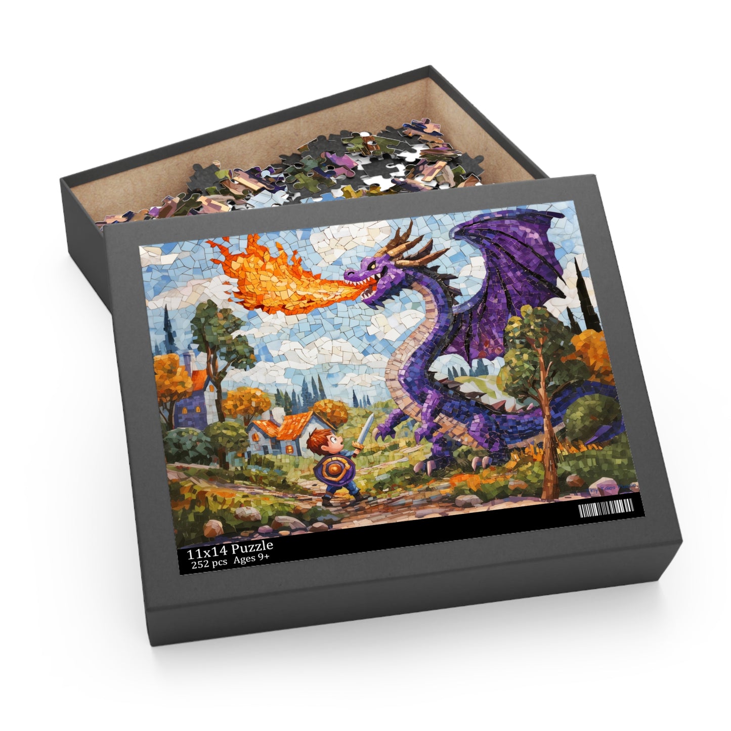 Arthur And The Dragon Puzzle - (120, 252, 500-Piece) Boy vs. Dragon