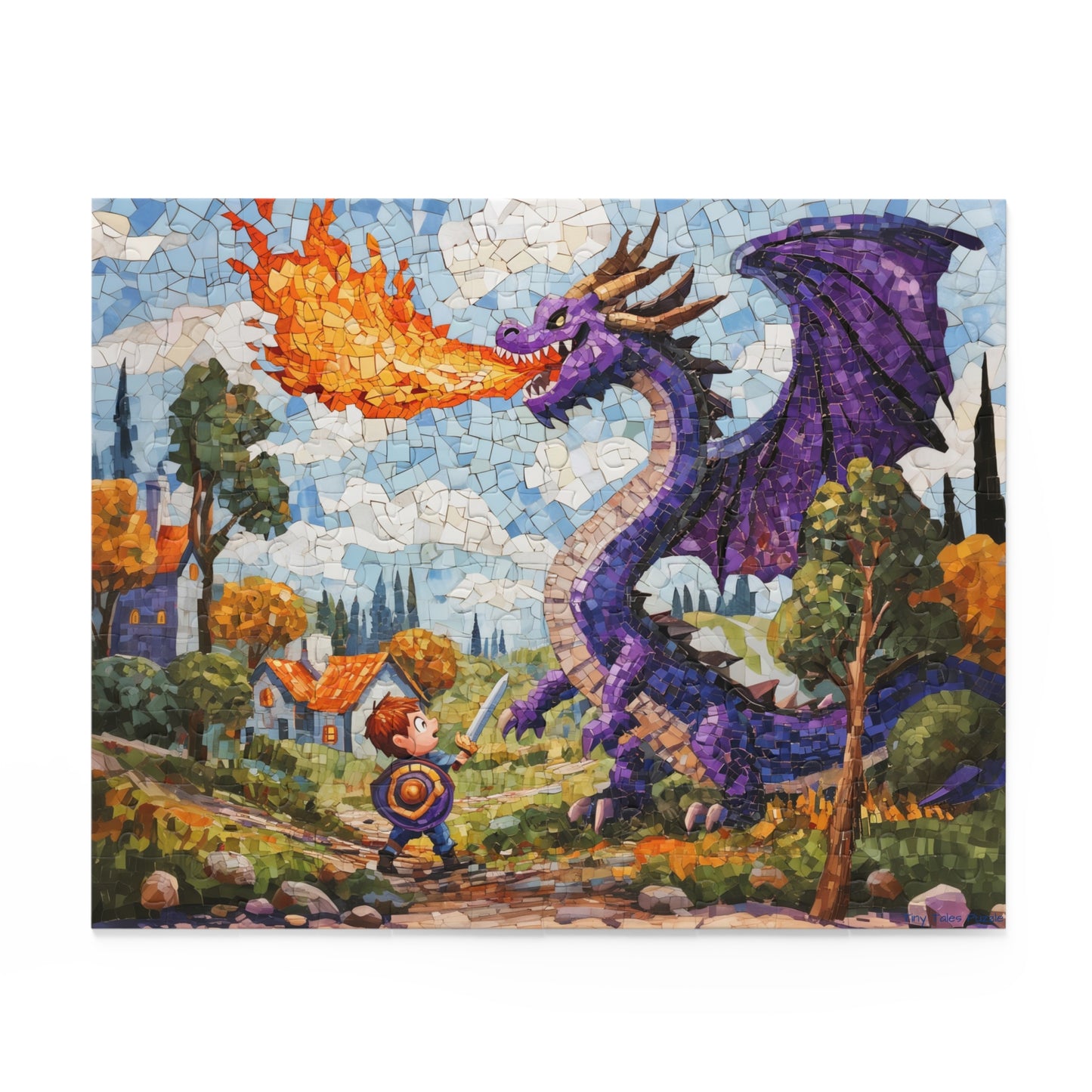 Arthur And The Dragon Puzzle - (120, 252, 500-Piece) Boy vs. Dragon