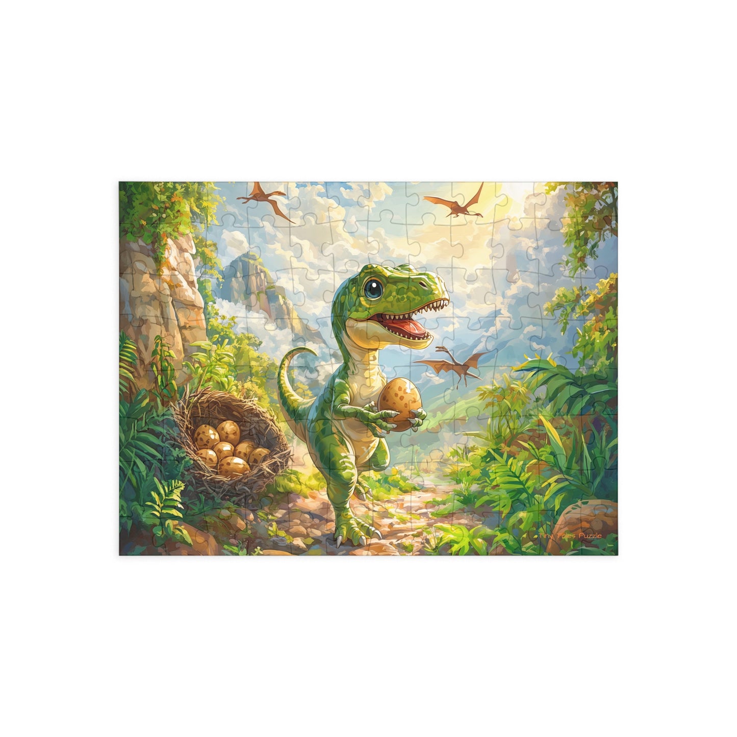 T-Rex Egg Hunt Puzzle (96, 252, 500, 1000-Piece)