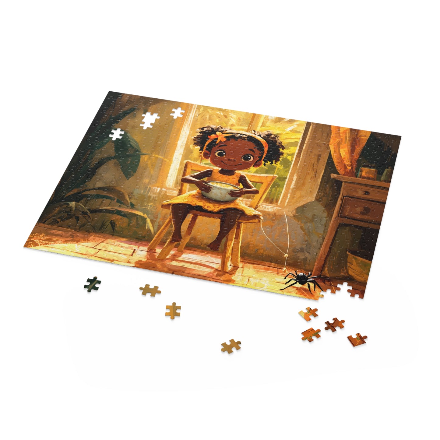 Spider Sat Beside Her Puzzle (120, 252, 500-Piece)