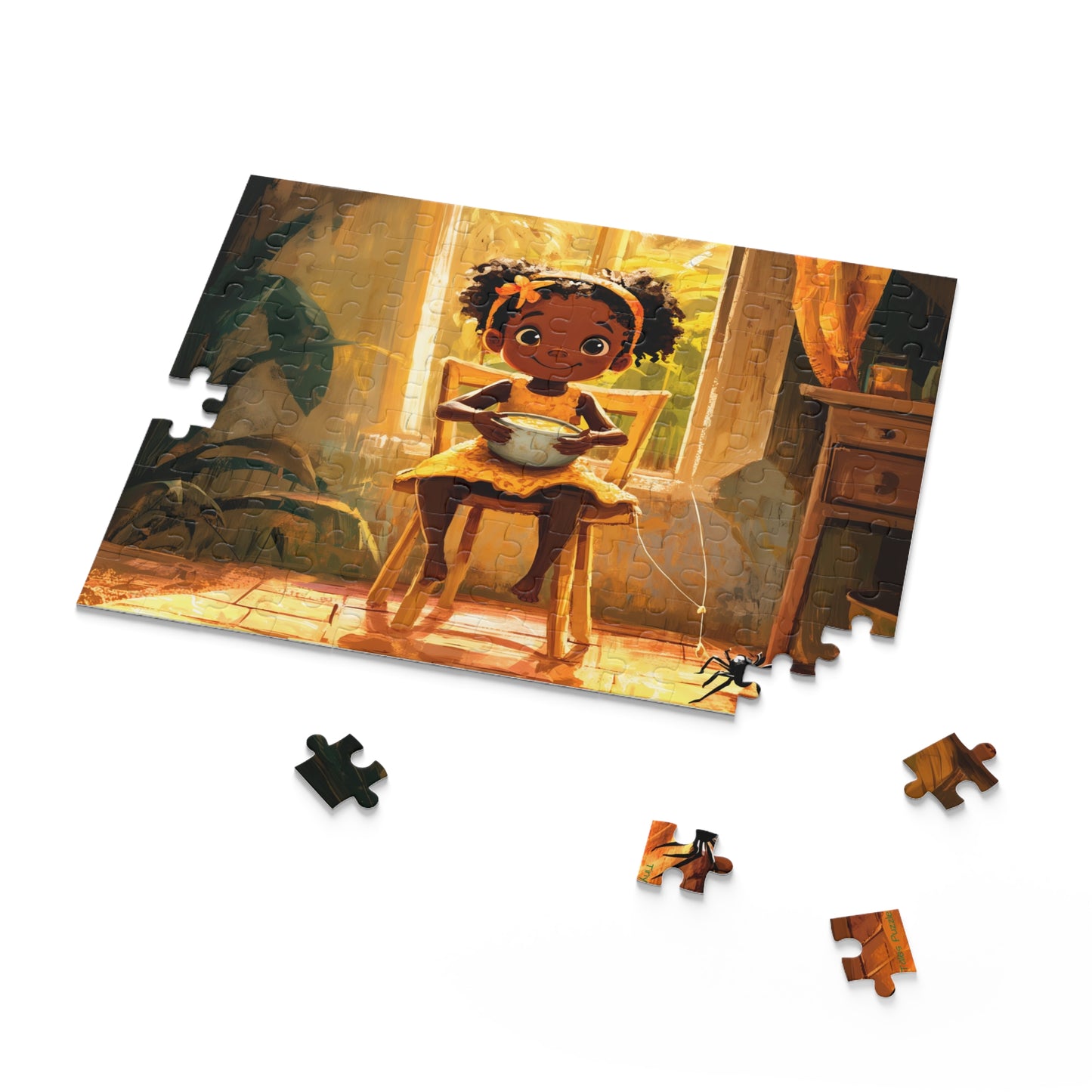 Spider Sat Beside Her Puzzle (120, 252, 500-Piece)