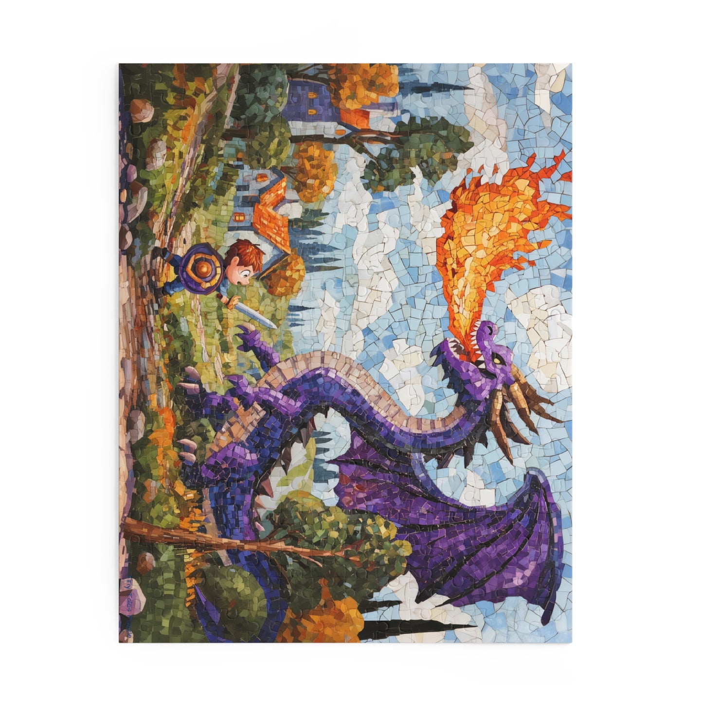 Arthur And The Dragon Puzzle - (120, 252, 500-Piece) Boy vs. Dragon