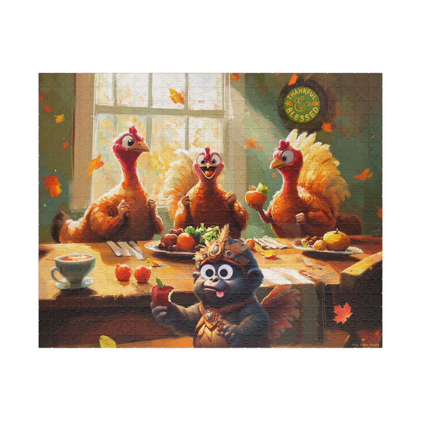 Georgie's Thanksgiving - Turkey Feast Puzzle (110, 252, 520, 1014-piece)