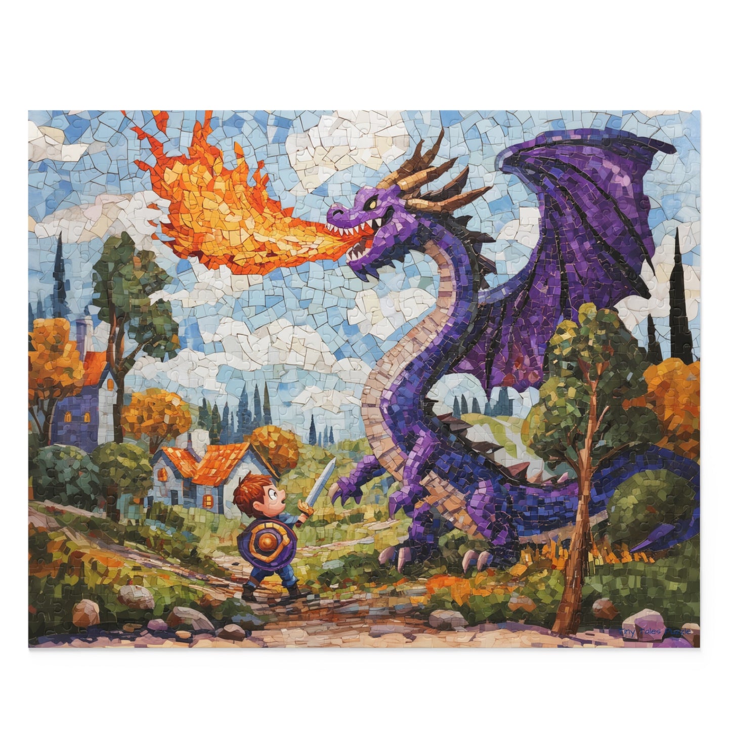 Arthur And The Dragon Puzzle - (120, 252, 500-Piece) Boy vs. Dragon