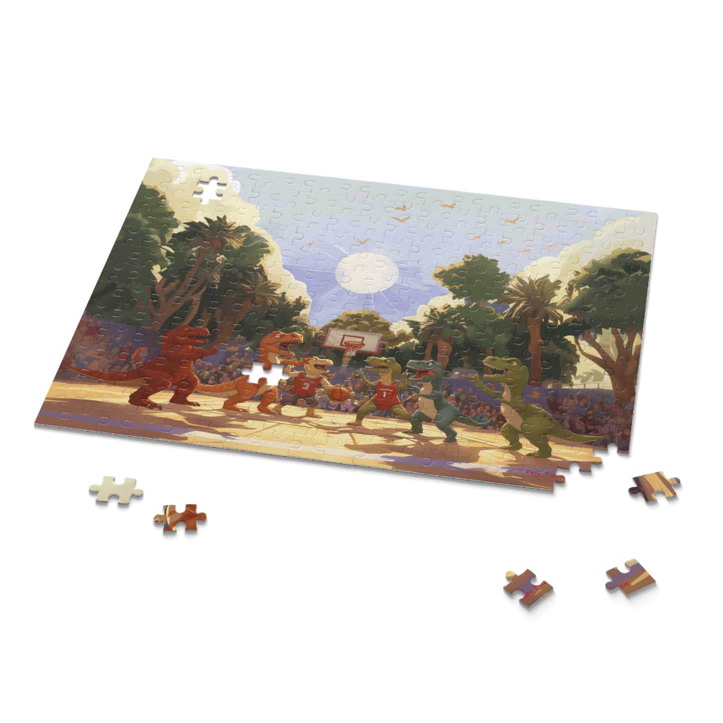 Dino Dunk Puzzle (120, 252, 500-Piece)