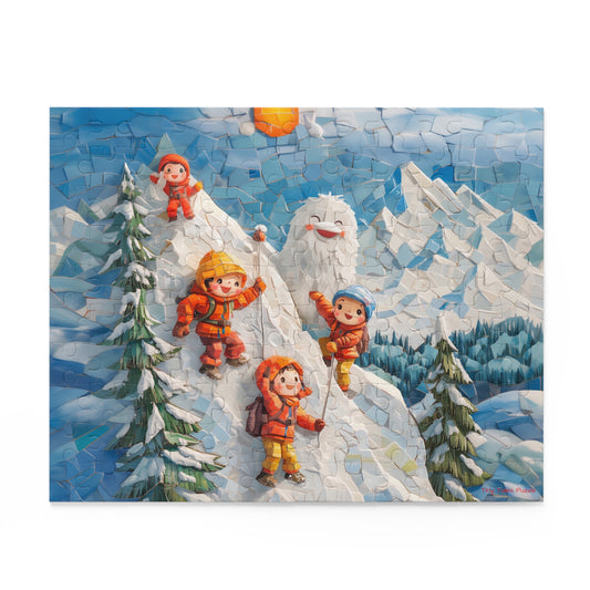 Yeti Helps On The Alps Puzzle (120, 252, 500-Piece)