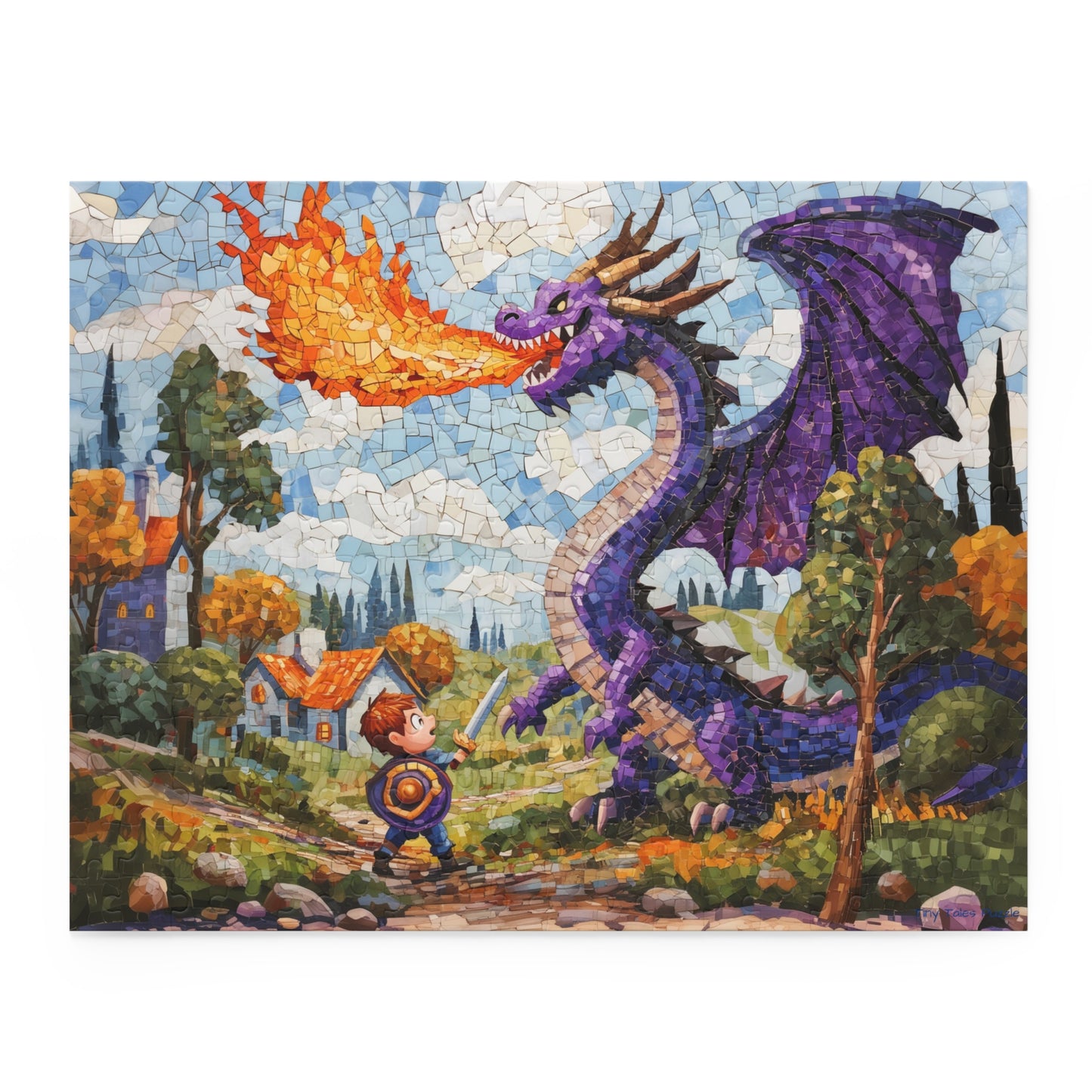 Arthur And The Dragon Puzzle - (120, 252, 500-Piece) Boy vs. Dragon