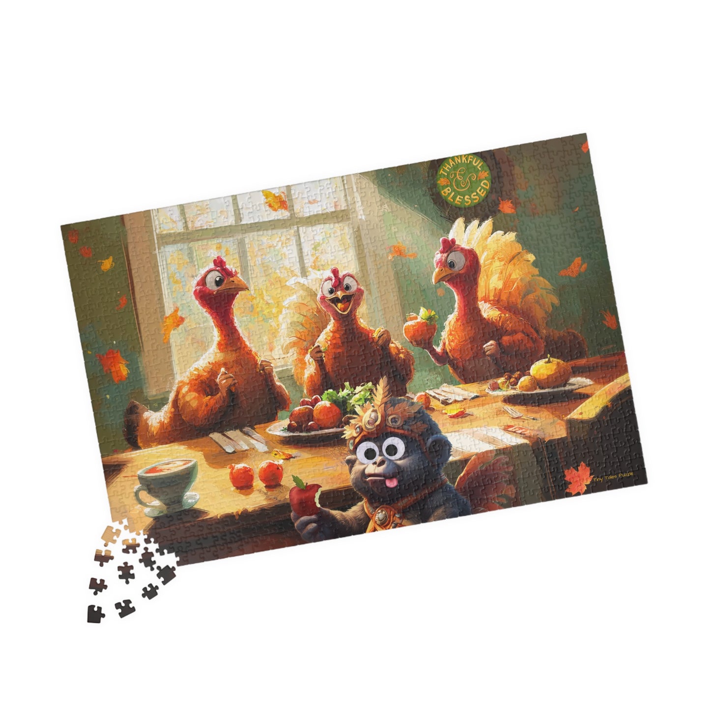 Georgie's Thanksgiving - Turkey Feast Puzzle (110, 252, 520, 1014-piece)